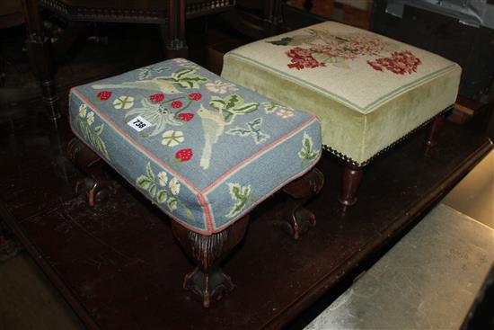 Two small footstools